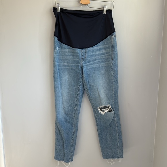 Madewell Maternity Over-the-Belly Perfect Vintage Jeans in Coney Wash SZ 28 - Picture 6 of 7